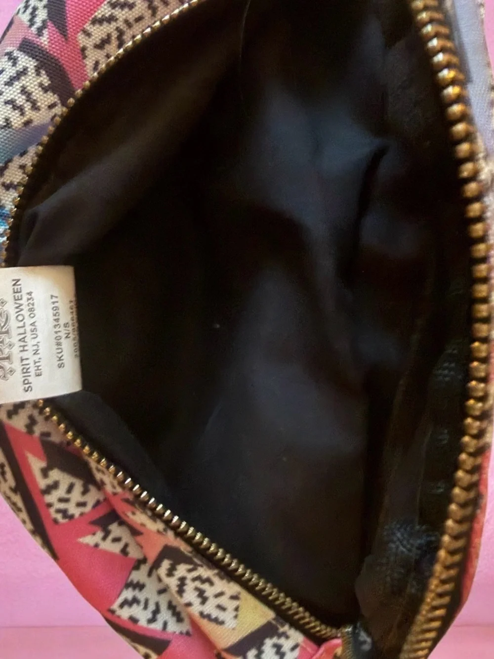 Retro 80’s Style Geometric Print Fanny Pack